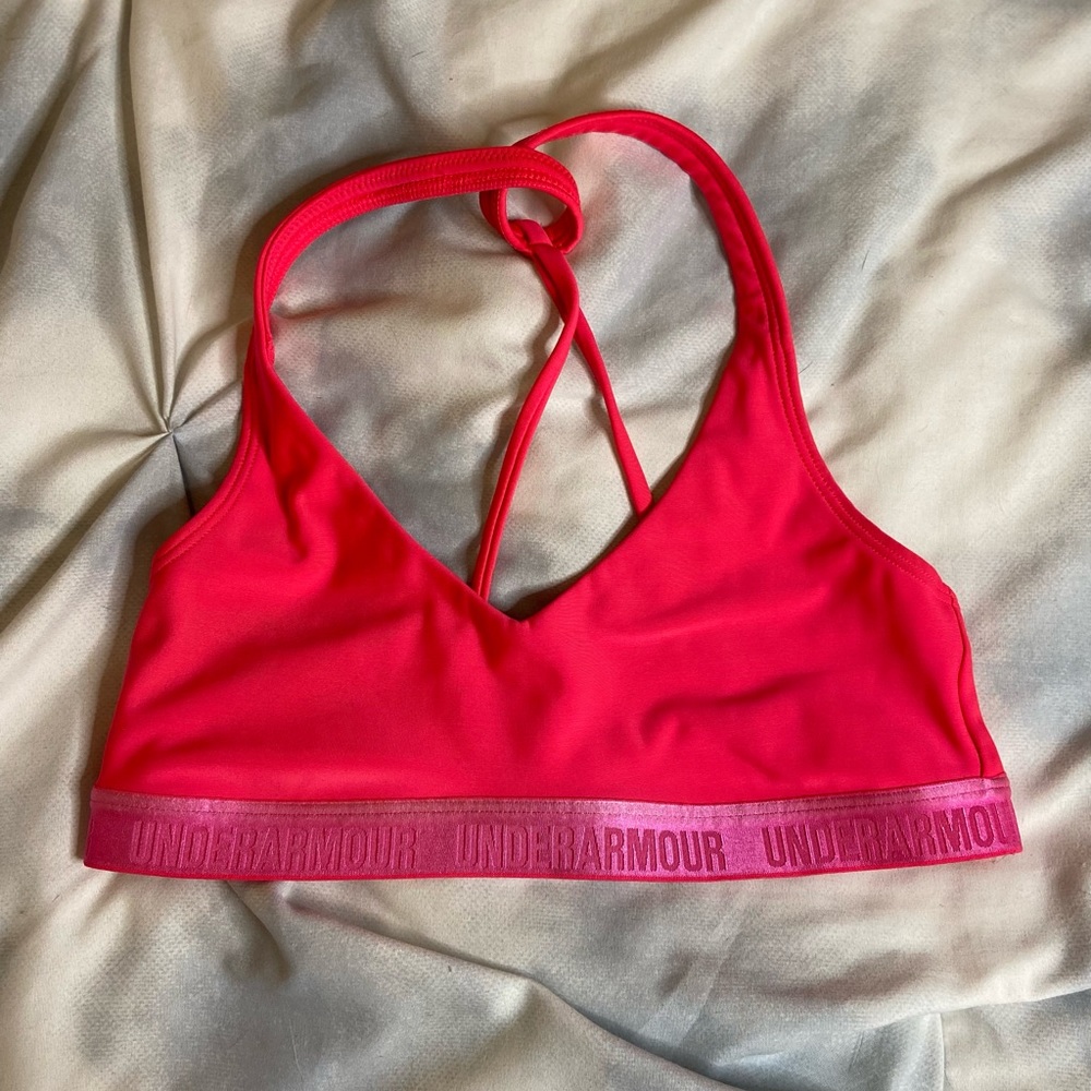 💖Pink UNDER ARMOUR SPORTS BRA💖